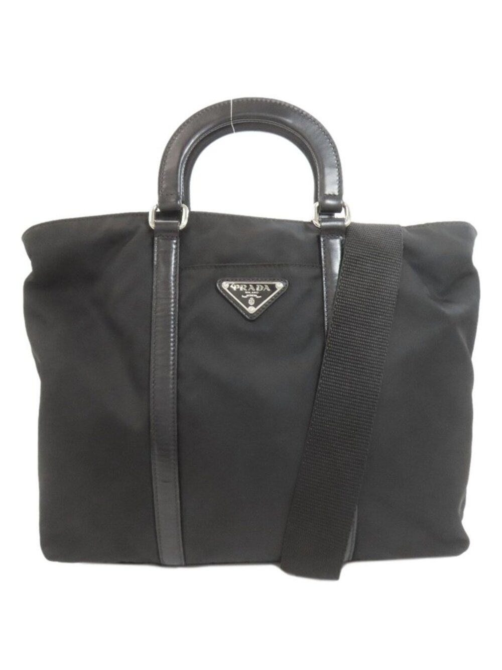 Prada 2-Way Logo Handbag Nylon